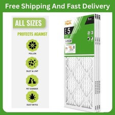Pleated Air Filters Replacement For Furnace. Ac Hvac Merv 8 Fpr 5 3-pack