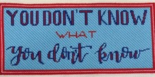 You Don  t Know What You Don  t Know Completed Needlepoint Canvas Madeleine Elizab