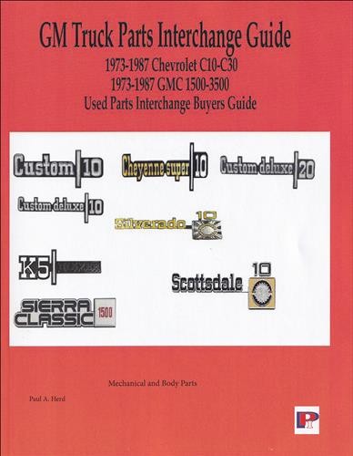 Chevy Pickup Truck Teile Austauschhandbuch 1974 1975 1976 1977 1978 1979 1980-image