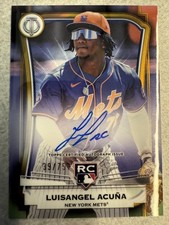 2025 Topps Tribute - League Inauguration Autographs Luisangel Acuna #LIA-LA /75