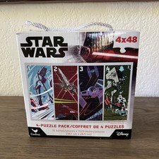 Disney Star Wars 4 puzzle pack cardinal 48 piece