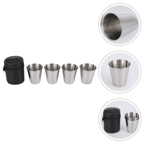 Stainless Steel Shot Glass Camping Cup Unbreakable Drinking Cups - Picture 6 of 12