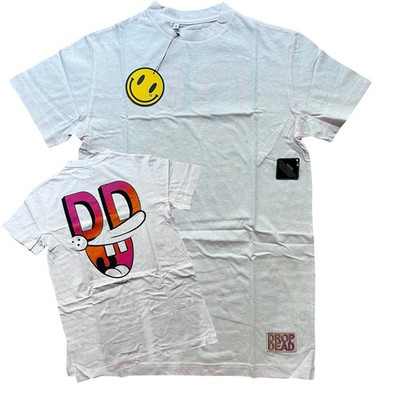 Drop Dead DD Spengbab Baumwolle T-Shirt Brandneu mit Etikett Small Herren Pink - S