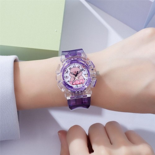 Transparent Strap Digital Pointer Watch Wristwatch for Children/Student - Picture 5 of 11