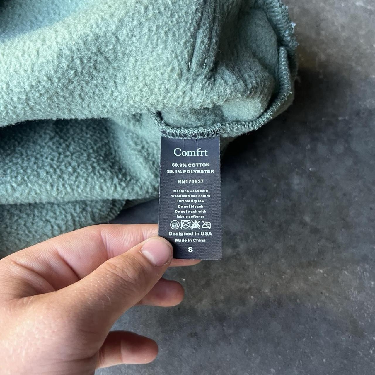 Brand New Green Comfrt Hoodie Size Small