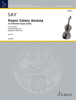 Say, Fazil - Rusen Günes Anisina op.92c - für Violine