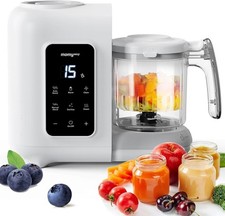 MOMYEASY Baby Food Maker, Baby Food Steamer and Puree Blender, Food Processor Ch