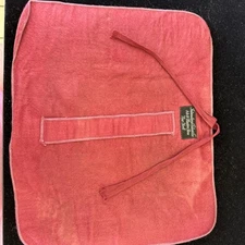 VTG 6 Slot Burgundy Anti Tarnish Place Setting Storage Roll International Silver