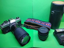 VTG Yashica FR-II Film Camera with 50mm Yashica Lens And 80-200m lens