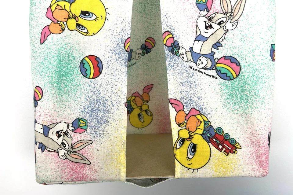 Vintage 1996 Looney Tunes Baby Diaper Stacker Closet Hanger Organizer Tie Dye - Image 4 of 4
