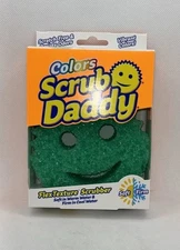Scrub Daddy Colors Green Scratch Free Sponge 4" Wide