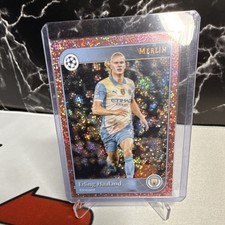 Topps Merlin Erling Haaland Man City Rose Gold Speckle Refractor #73/250