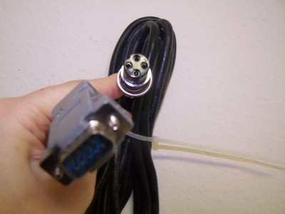 102E Cable for Floor Scales 9-PIN RS232 to 1/2'' 4 PIN Round Conn, Replacement