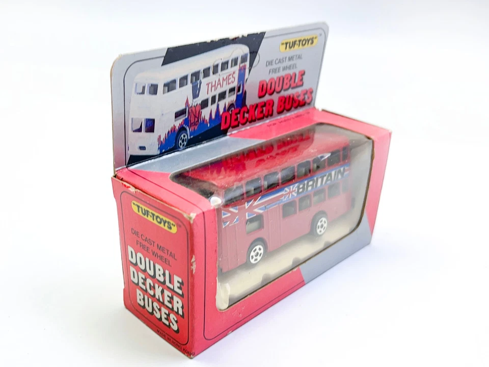 Vintage Tuf Toys VT 716 MK II Dennis Double decker Bus Britain diecast boxed - Image 2 of 4