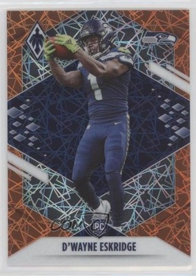 2021 Panini Phoenix Rookie Orange Lazer 80/99 D'Wayne Eskridge #118 0nr3