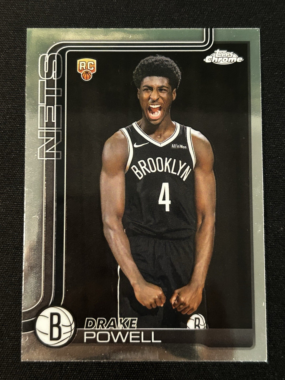 2025-26 Topps Chrome Drake Powell Image Variation RC SP SSP #272 Nets