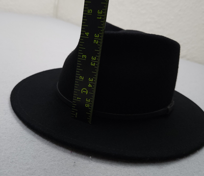 NEW Yellow 108 Eastwood Fedora Hat Mens Medium Black 100  display picture 1