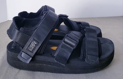 Suicoke Vibram Black Sandals Travel Summer Hiking Mens US 7/US 9 Women's