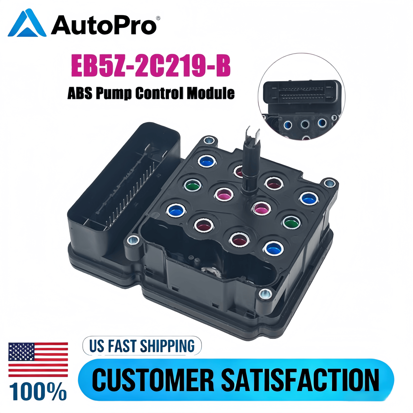 ReBuilt EB5Z-2C219-B ABS Pump Control Module For Explorer Mountaineer 2014 2015