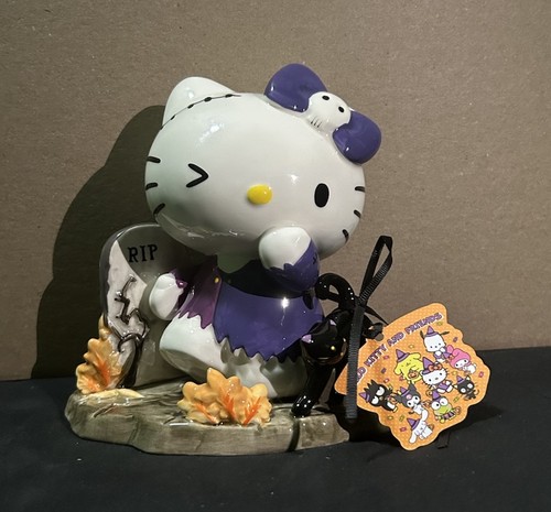 Hello Kitty Blue Sky Clayworks Halloween 2024 Rip Haunted Figurine | eBay