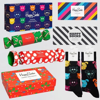 Happy Socks Socken Geschenkbox 2er/ 3er / 4er-Set - Geschenk, 36-40, 41-46,