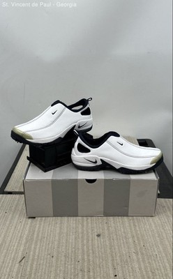 VTG NIKE Women's White Golf Air Go Slip-on Soft Spike Shoes Size 7.5 New W/ Box