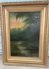 Hudson River Style with Tropical Flair- Signed Oil Painting
