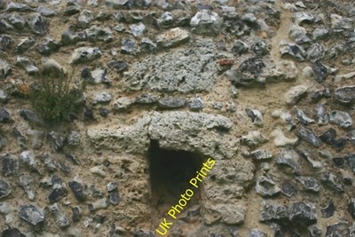 Foto 6x4 Eynsford Castle - Tuffstein verkleidet die Steinblöcke um th c2016