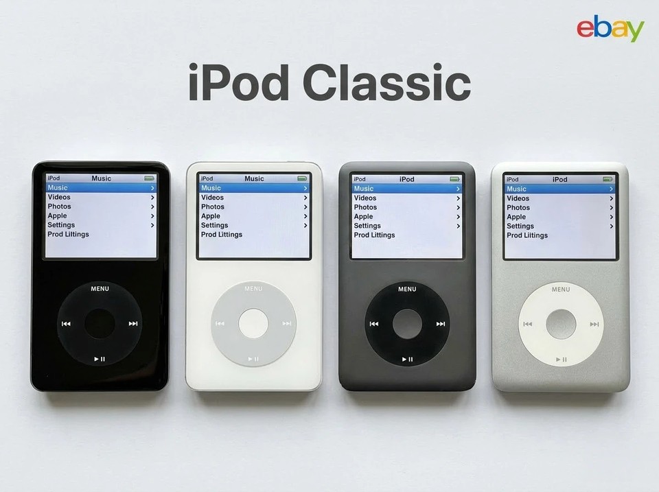 New Sealed Apple iPod Classic 5th 6th 7th 30GB 120GB 160GB 256GB 1TB US STOCK