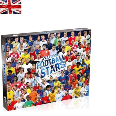 Pädagogisches 1000-teiliges Puzzle mit globalen Fußball-Ikonen