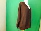 "m&mode"Feinstrick Cardigan.Lagenlook gr.XXL.48.50.Obergine-schwarz-silbrig meli