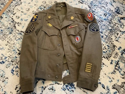 ORIGINAL WWII Engineer Special Brigade Army Amphibious Uniform - NAMED ETO