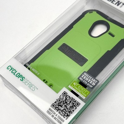 Trident Cyclops Green Dual-Layer Hybrid Case Cover for Motorola Moto X 1st Gen
