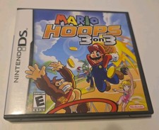 Mario Hoops 3 on 3 Nintendo DS - Complete In Box/ AUTHENTIC / Tested / Working