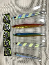 Evergreen True Spin Metal Jig Set of 5, 200g, Silver, Fishing Lure