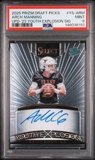 2025 PANINI PRIZM DRAFT PICKS UPDATE #YS-ARM ARCH MANNING PSA 9