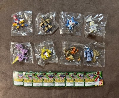 Bandai Digimon Adventure 02 Action Full Color 8pc Set Figuren Selten!!