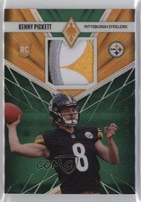 2022 Panini Phoenix Rookie Memorabilia Green Prime 4/10 Kenny Pickett 0nr3