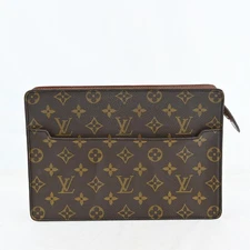 Auth LOUIS VUITTON Pochette Homme M51795 Monogram Clutch Bag P4716JS709