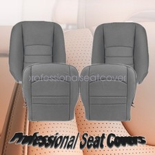 Driver Passenger Fabric Seat Cover Gray For 2013-2018 Dodge Ram 1500 2500 4pcs