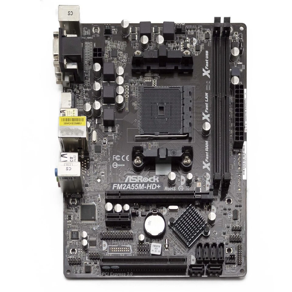 Placa Base ASRock Fm2a55m-hd + Socket AMD Fm2+ 2 Slot Ddr3 Matx Renovado - Imagen 3 de 3