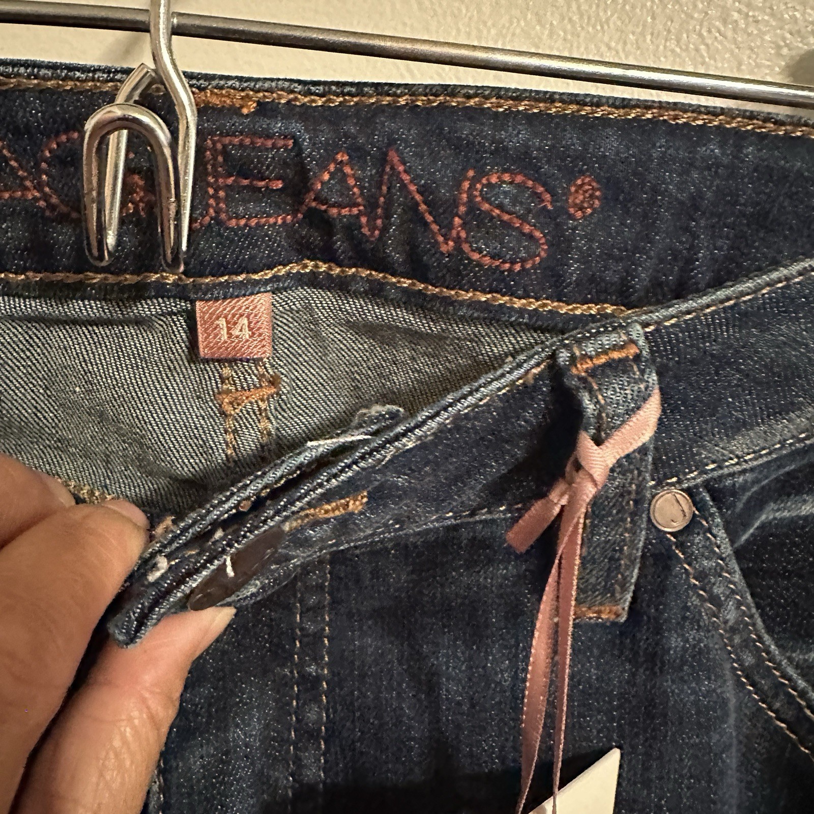 JAG Womens Sz 14 Atwood Bootcut Midrise Jeans After Denim Dark Wash NWT