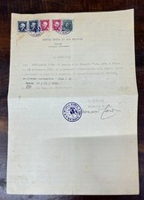 1945, Udine, Certificate of Admission Middle School Cairoli, War