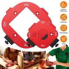 2 St&uuml;ck Aluminium Router Jig Radius Schablone Fr&auml;sschablonen Oberfr&auml;se Holz Set