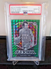 2019 Panini Mosaic Old School Mosaic Green #1 Steve Nash PSA 10 (PoP 6)
