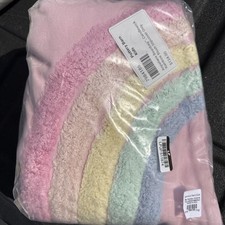 Pottery Barn Teen Anywhere Beanbag Candlewick Rainbow Blush - 31" - New