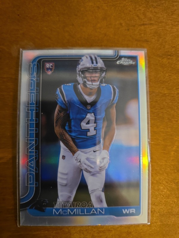 2025 Topps Chrome - Rookies Tetairoa McMillan #326 Refractor (RC)
