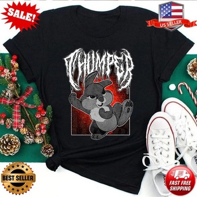 Thumper Bambi Metal Shirt: Unisex Disney Goth Punk Graphic T-Shirt NEW S-5XL
