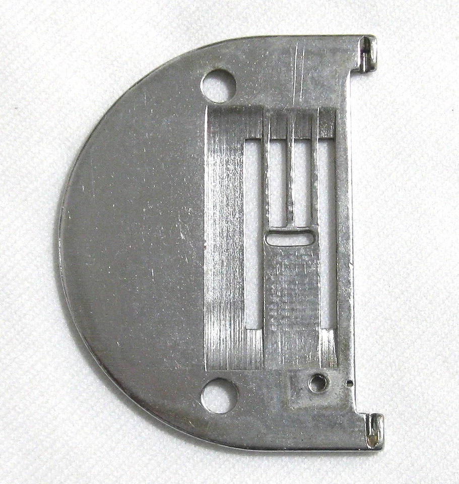 MORSE Aguja Garganta Zig Zag Puntada Placa Blanco Línea Calibre Plateado Cromo Foto 2 de 2