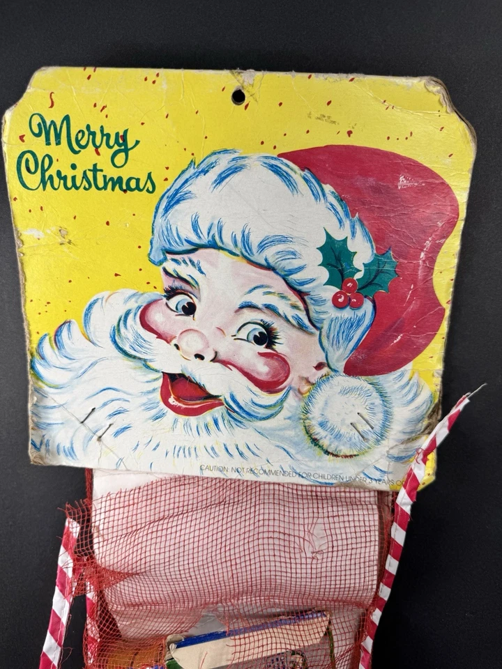 Juego de Medias de Navidad Vintage Años 50 SIN USAR  Foto 3 de 4